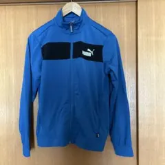 PUMA ジャージセット 青ジャケット 黒パンツ