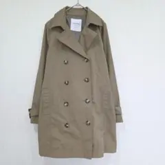 Grand PARK NICOLE　ニコル　トレンチコート　38　Ｍ相当　カーキ