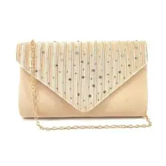 【新品】パーティーバッグ　2way　ビジュー　クラッチバッグ　ショルダーバッグ