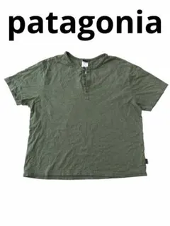 秋*ゞ様 patagonia / パタゴニア　ヘンリーネックTシャツ オリーブ