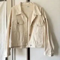 INGNI イング/ デニムジャケット ホワイト/ M レディース