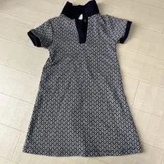 ZARA 半袖ワンピース ネイビー