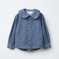 ZARA KIDS ザラキッズ デニム 大きな襟付き長袖シャツ