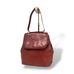 良品　アニエスベーボヤージュ　リュック　レザー　ボルドー　ブラウン