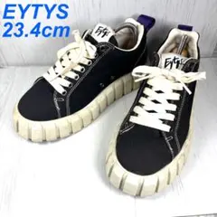 希少　Eytys オデッサ キャンバス　黒 厚底　スニーカー　23.5のサムネイル