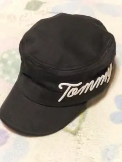 Tommy トミー ブラック ワークキャップ 刺繍ロゴのサムネイル