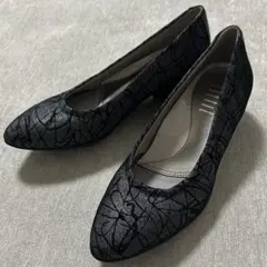 【極美品】フィットフィット ポインテッドパンプニーカー 23cm フラット