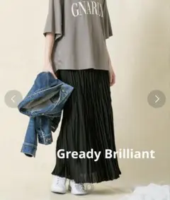 早い者勝ち！人気ブランドGready Brilliant ロングプリーツスカートのサムネイル