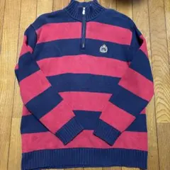 Ralph Lauren ストライプセーター 赤紺