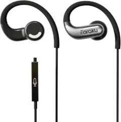 イヤホン 有線 耳掛け式 マイク付き Earaku (イアラク) オープンイヤー