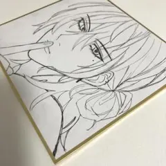 手描き ミニ色紙 アナログイラスト