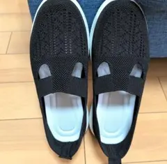 レディース ニットスニーカー ブラックのサムネイル
