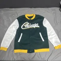 Chicago スタジャン 緑 白
