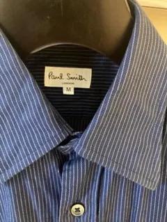 美品　Paul Smith LONDON ストライプ柄 長袖シャツ ネイビー Mのサムネイル