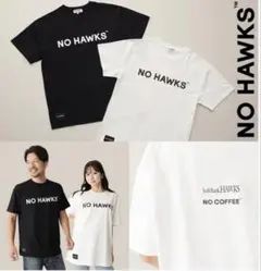 NO COFFEE コラボ　NO HAWKSホークス　Tシャツ　白のサムネイル