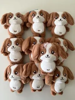 デコピン　ぬいぐるみ犬　マスコットボールチェーン　10個セット
