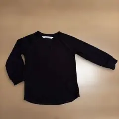 futafuta DAILY LINE 長袖カットソー ブラック 95cm