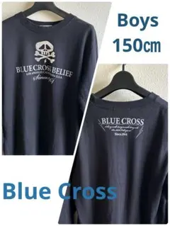 150㎝ Blue Cross 長袖カットソー　プリントロゴ　バックプリントＭ