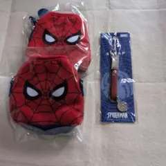スパイダーマン ペットボトルカバー２個とストラップセット