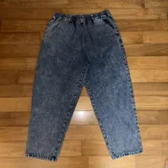 デニムスウェットパンツ　ワイド　サイズ表記LL メンズ　古着