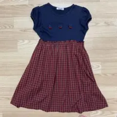 ファミリア ワンピース 赤チェック