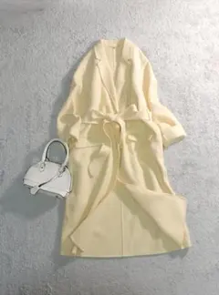 フレイアイディー ウール混 ウエストリボン リバー チェスター ロングコート 1