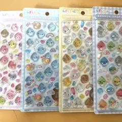 正規品　しずくちゃん ポップアップ ボンボンドロップシール　4枚セット