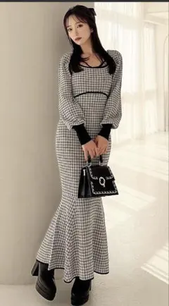 RESEXXYニットロングワンピース