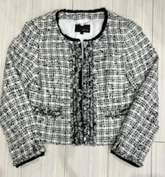any FAM ツイードジャケット サイズМ 白黒 卒業式 入学式 フォーマル