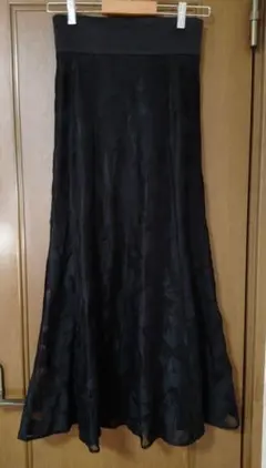 マジェスティックレゴン　モチーフレースマーメイドスカート　ブラック　М