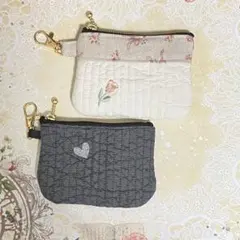 ヌビキルト　ミニポーチ　2個セット