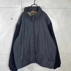 ノーティカ　NAUTICA　 ブルゾン 中綿　フリース　刺繍ロゴ　ネイビー　L