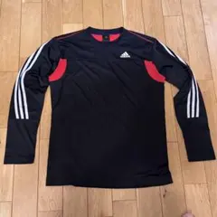 adidas 長袖Tシャツ M 黒/赤
