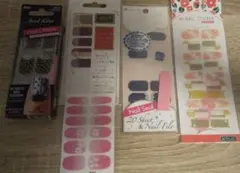 ネイルシール ネイルドレス 5種 セット 和柄 ドット スノー ラメ レース