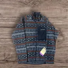 mont-bell 幾何学模様 フリースジャケット Lサイズ