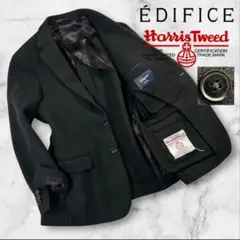 美品 EDIFICE×Harris Tweed 2Bツイードジャケット 44/Sのサムネイル