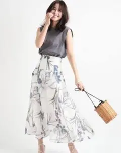 マイストラーダ 花柄　ロング　スカート