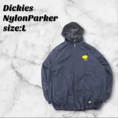 ディッキーズ フリースナイロンパーカー L ネイビー ナイロンジャケット90s