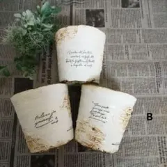 リメイク鉢＊ペイント鉢＊寄せ植え鉢＊多肉鉢＊プラ鉢【レンガ・3個セットB】