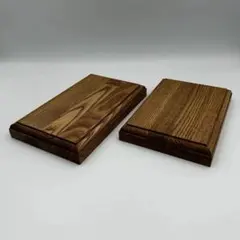 木製飾り台　花台、台座 置物　　　　2点セットです　小物ディスプレイ