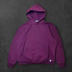 00s Russell Athletic Vガゼット 無地 パーカー XL