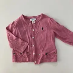 【中古】Ralph Lauren カーディガン 12M ピンク