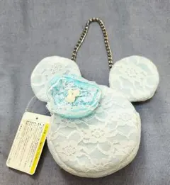 東京ディズニーリゾート ミニー型ポーチ 　水色