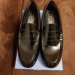 ブラックローファー 合成皮革 スリッポン