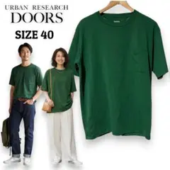 アーバンリサーチドアーズ ポンチ素材 ポケットTシャツ 緑 40 ユニセックス