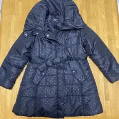 COMME CA ISM ドット柄ダウンコート 120A