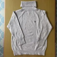 U.S. POLO ASSN. タートルネック ニット グレーのサムネイル