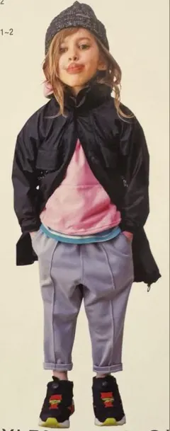 ミー様専用　デニム&ダンガリーグラミチコラボ　裏起毛ストレッチサイドラインパンツ