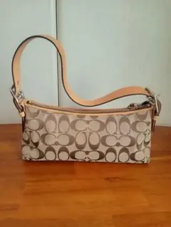 COACH ワンショルダー シグネチャー ブラウン×ベージュ