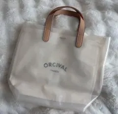 ORCIVAL クリアトートバッグ ポーチ取り外し可